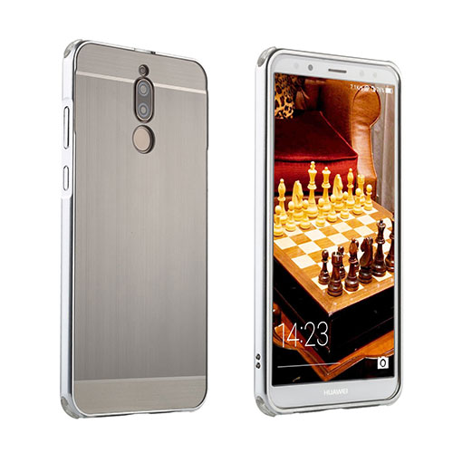 Luxury Aluminum Metal Cover Case for Huawei Mate 10 Lite Silver
