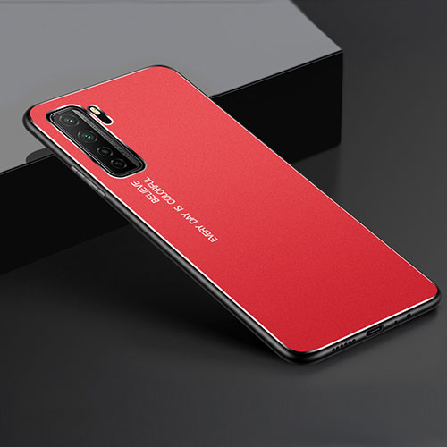 Luxury Aluminum Metal Cover Case for Huawei Nova 7 SE 5G Red