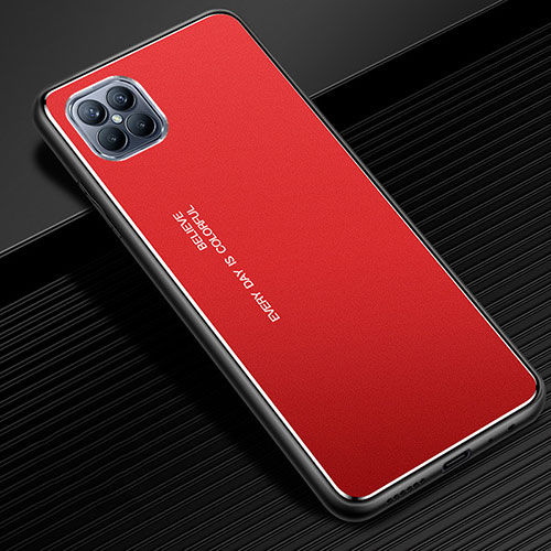 Luxury Aluminum Metal Cover Case for Huawei Nova 8 SE 5G Red