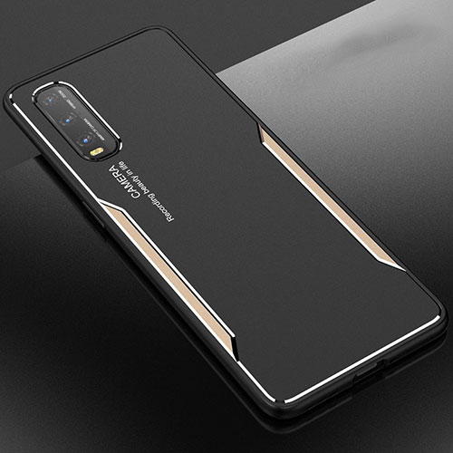 Luxury Aluminum Metal Cover Case for Oppo Find X2 Gold