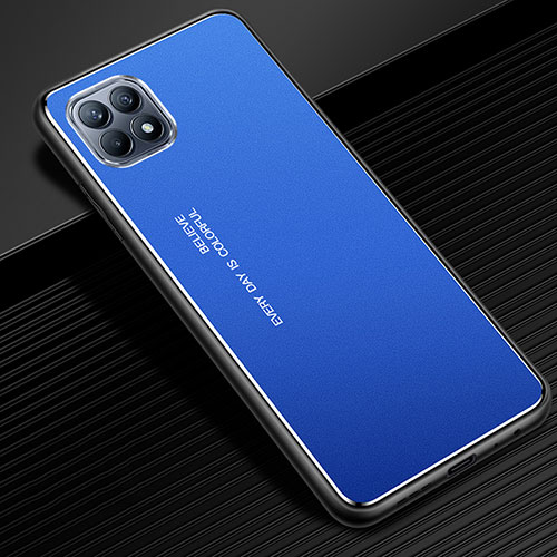 Luxury Aluminum Metal Cover Case for Oppo Reno4 SE 5G Blue