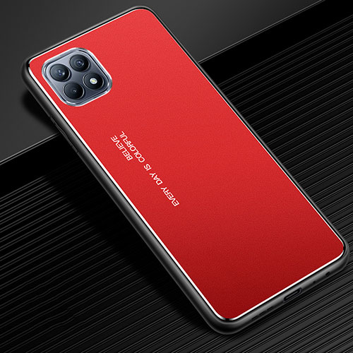 Luxury Aluminum Metal Cover Case for Oppo Reno4 SE 5G Red