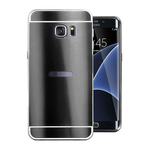 Luxury Aluminum Metal Cover Case for Samsung Galaxy S7 Edge G935F Black