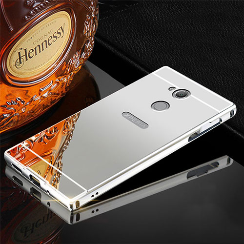Luxury Aluminum Metal Cover Case for Sony Xperia L2 Silver