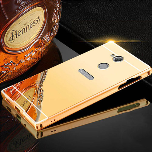 Luxury Aluminum Metal Cover Case for Sony Xperia XA2 Gold