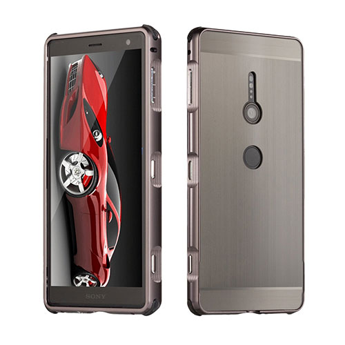 Luxury Aluminum Metal Cover Case for Sony Xperia XZ2 Gray