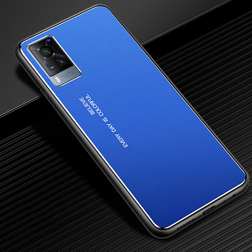 Luxury Aluminum Metal Cover Case for Vivo X60 5G Blue
