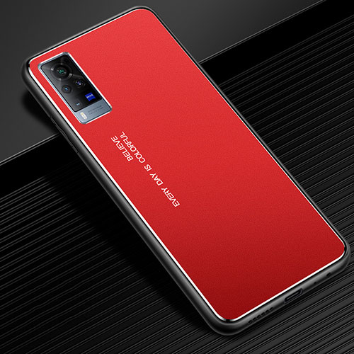 Luxury Aluminum Metal Cover Case for Vivo X60 Pro 5G Red