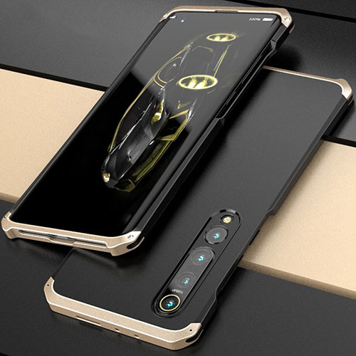Luxury Aluminum Metal Cover Case for Xiaomi Mi 10 Pro Gold and Black