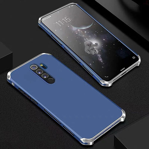 Luxury Aluminum Metal Cover Case for Xiaomi Redmi Note 8 Pro Blue
