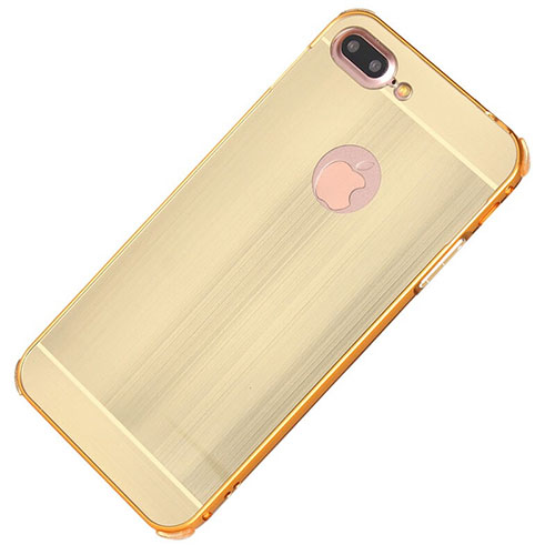 Luxury Aluminum Metal Cover Case M01 for Apple iPhone 8 Plus Gold