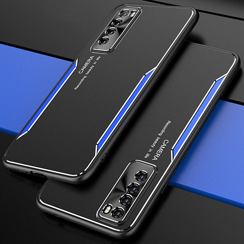 Luxury Aluminum Metal Cover Case M01 for Huawei Nova 7 5G Blue