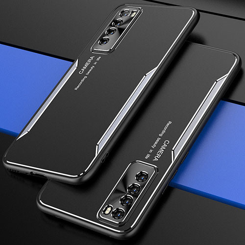 Luxury Aluminum Metal Cover Case M01 for Huawei Nova 7 5G Silver