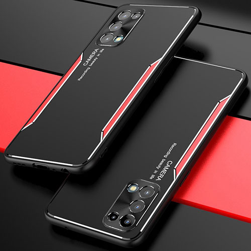 Luxury Aluminum Metal Cover Case M01 for Oppo Reno5 Pro 5G Red