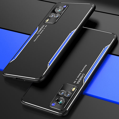 Luxury Aluminum Metal Cover Case M01 for Vivo X60 5G Blue