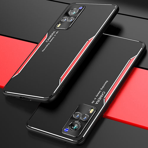 Luxury Aluminum Metal Cover Case M01 for Vivo X60 5G Red