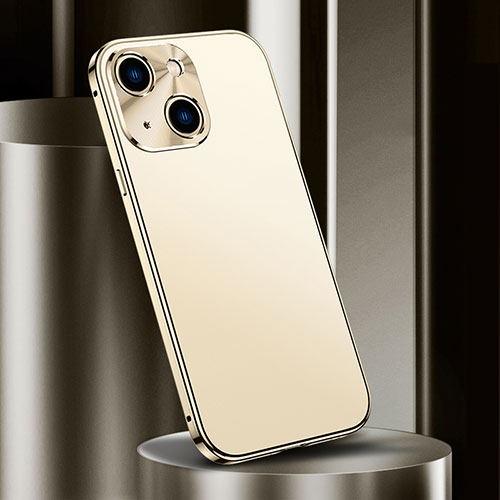 Luxury Aluminum Metal Cover Case M02 for Apple iPhone 13 Mini Gold