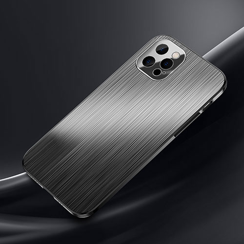 Luxury Aluminum Metal Cover Case M02 for Apple iPhone 13 Pro Max Black