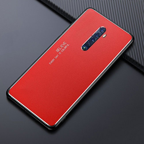 Luxury Aluminum Metal Cover Case M05 for Oppo Reno2 Red