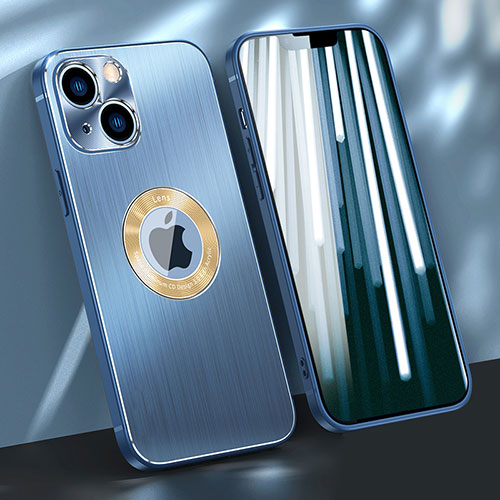 Luxury Aluminum Metal Cover Case M08 for Apple iPhone 13 Mini Blue