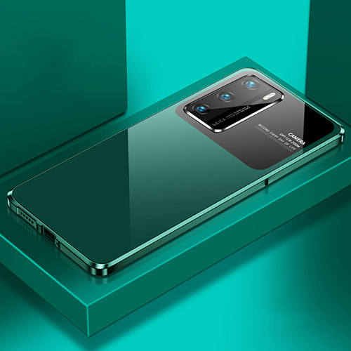 Luxury Aluminum Metal Cover Case N01 for Huawei P40 Green