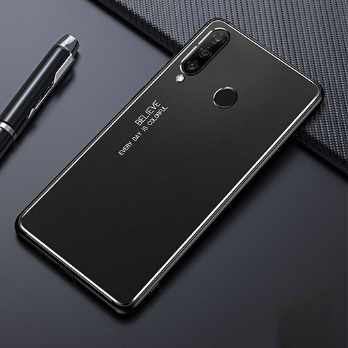 Luxury Aluminum Metal Cover Case T01 for Huawei Nova 4e Black