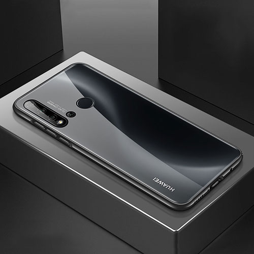 Luxury Aluminum Metal Cover Case T01 for Huawei Nova 5i Black