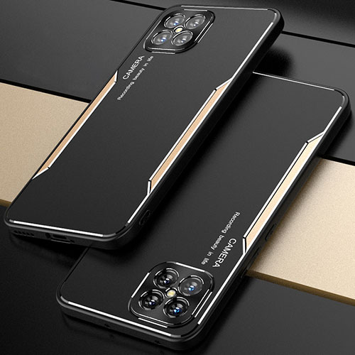 Luxury Aluminum Metal Cover Case T01 for Huawei Nova 8 SE 5G Gold