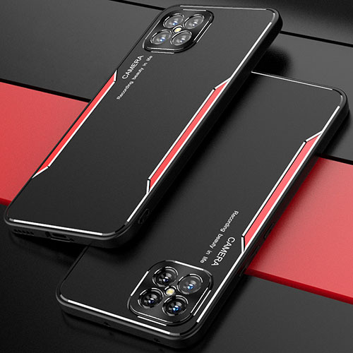 Luxury Aluminum Metal Cover Case T01 for Huawei Nova 8 SE 5G Red