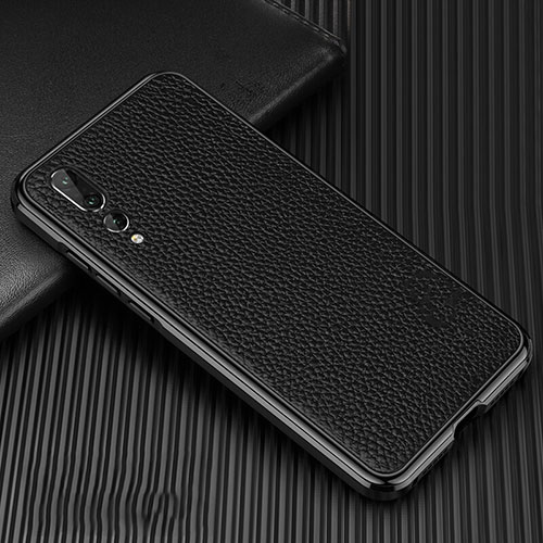 Luxury Aluminum Metal Cover Case T01 for Huawei P20 Pro Black