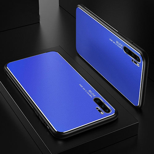 Luxury Aluminum Metal Cover Case T01 for Huawei P30 Pro Blue