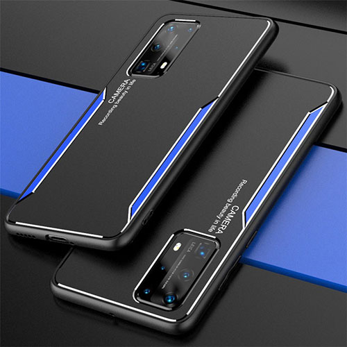 Luxury Aluminum Metal Cover Case T01 for Huawei P40 Pro+ Plus Blue