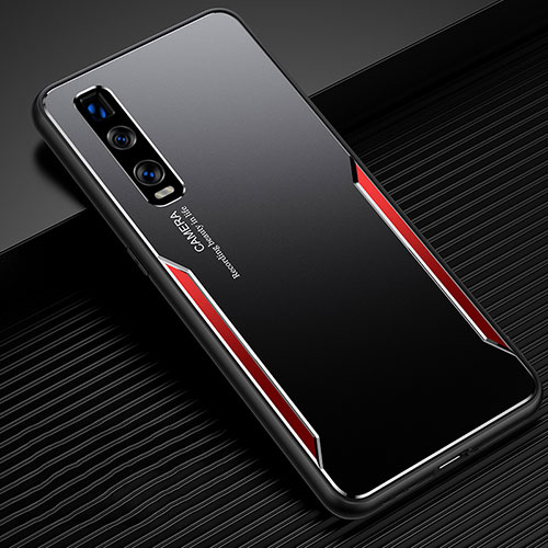 Luxury Aluminum Metal Cover Case T01 for Oppo Find X2 Pro Red