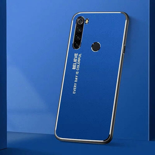 Luxury Aluminum Metal Cover Case T01 for Xiaomi Redmi Note 8 Blue