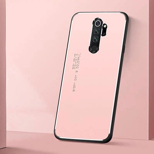 Luxury Aluminum Metal Cover Case T01 for Xiaomi Redmi Note 8 Pro Pink