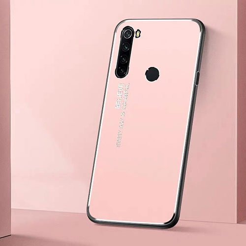 Luxury Aluminum Metal Cover Case T01 for Xiaomi Redmi Note 8T Pink