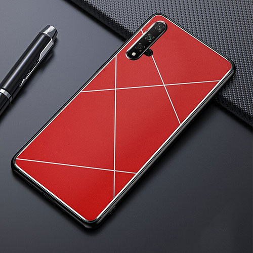 Luxury Aluminum Metal Cover Case T02 for Huawei Honor 20 Red