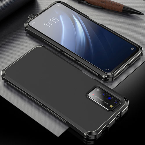 Luxury Aluminum Metal Cover Case T02 for Huawei Honor X10 5G Black