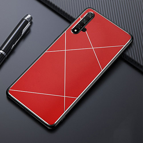 Luxury Aluminum Metal Cover Case T02 for Huawei Nova 5T Red