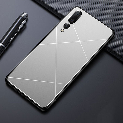 Luxury Aluminum Metal Cover Case T02 for Huawei P20 Pro Silver