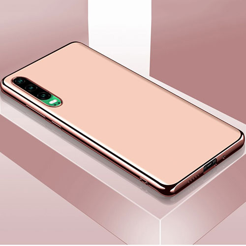 Luxury Aluminum Metal Cover Case T02 for Huawei P30 Pink