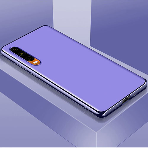 Luxury Aluminum Metal Cover Case T02 for Huawei P30 Purple