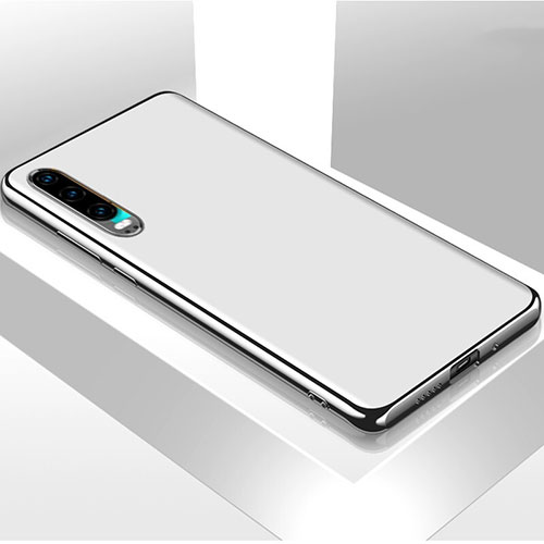 Luxury Aluminum Metal Cover Case T02 for Huawei P30 White