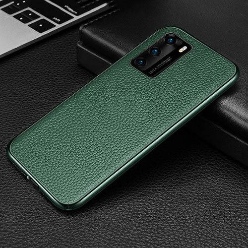 Luxury Aluminum Metal Cover Case T02 for Huawei P40 Green