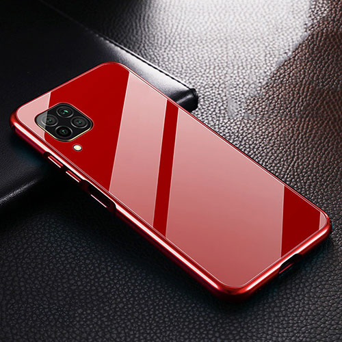 Luxury Aluminum Metal Cover Case T02 for Huawei P40 Lite Red