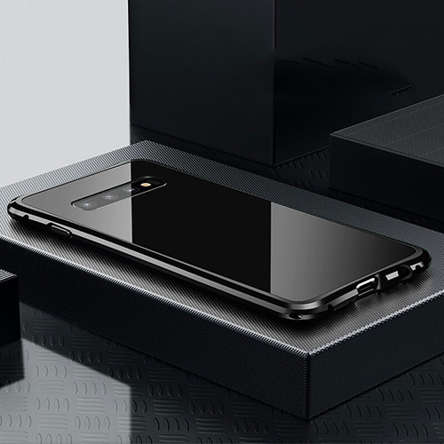 Luxury Aluminum Metal Cover Case T02 for Samsung Galaxy S10 5G Black