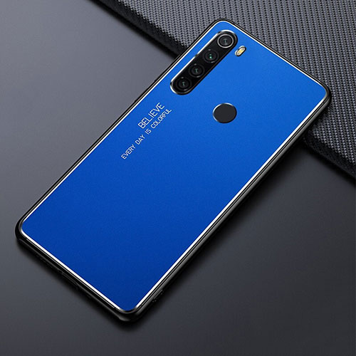 Luxury Aluminum Metal Cover Case T02 for Xiaomi Redmi Note 8T Blue