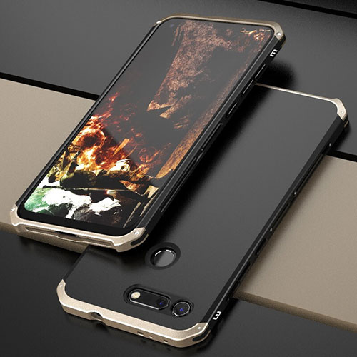 Luxury Aluminum Metal Cover Case T03 for Huawei Honor View 20 Gold and Black