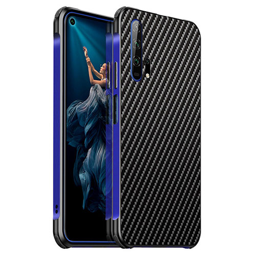 Luxury Aluminum Metal Cover Case T04 for Huawei Honor 20 Pro Blue