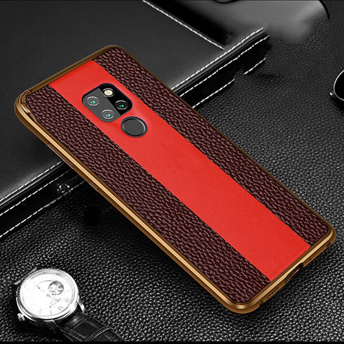 Luxury Aluminum Metal Cover Case T05 for Huawei Mate 20 Brown